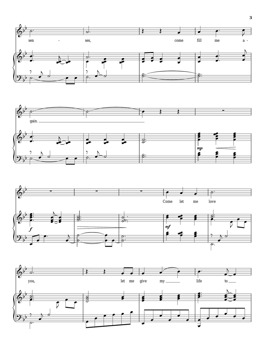 Annie's Song Annie's Song Piano, Vocal scores gallery preview page 3