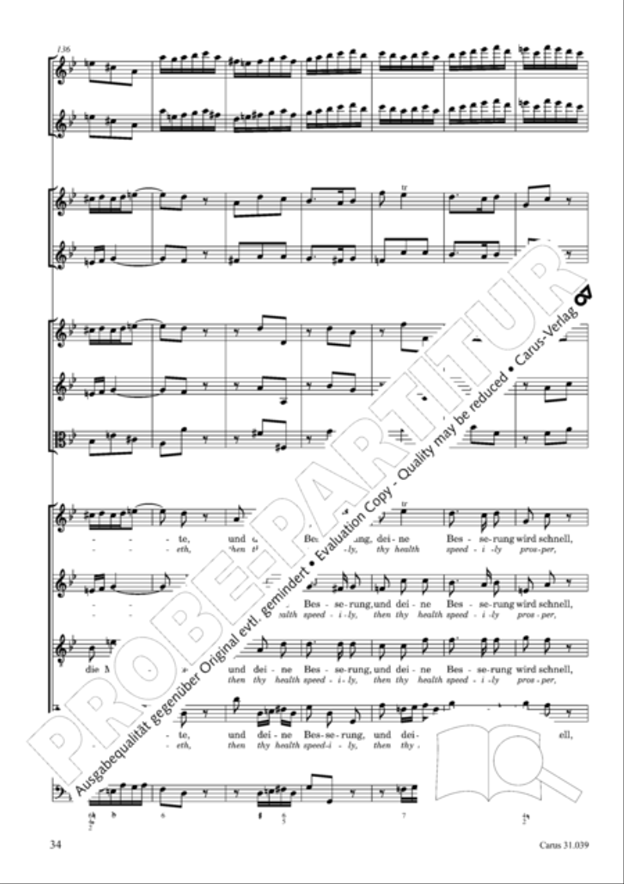 Give the hungry ones thy bread (Brich dem Hungrigen dein Brot) 4-Part scores gallery preview page 34