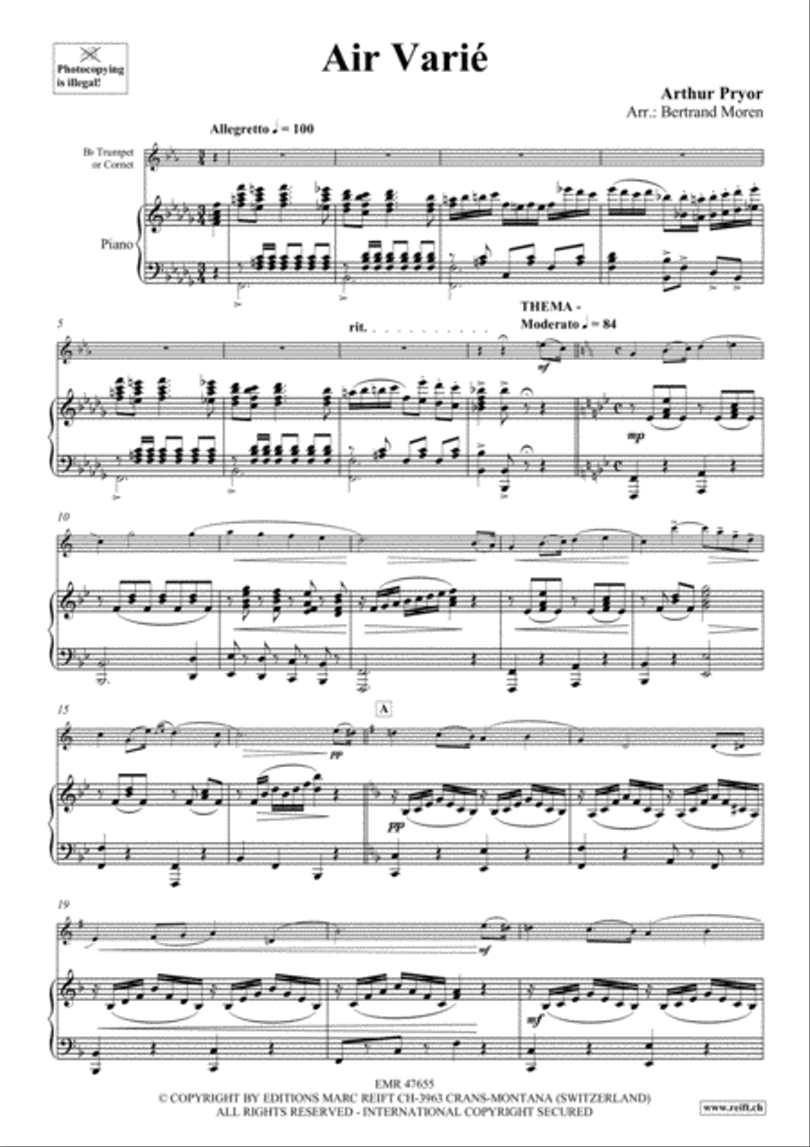 Air Varie Cornet scores gallery preview page 4