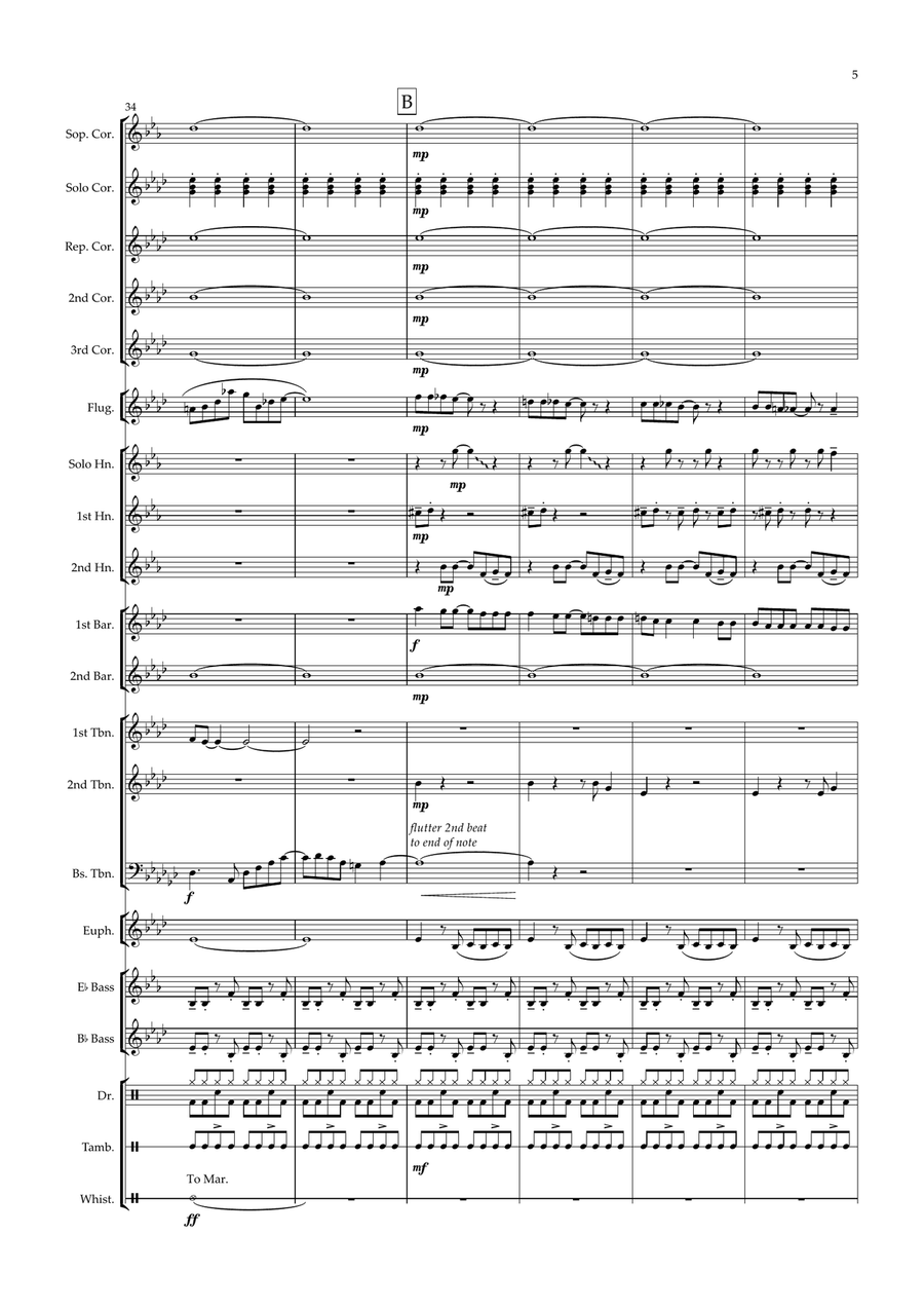 Heroes And Villains Brass Band scores gallery preview page 5