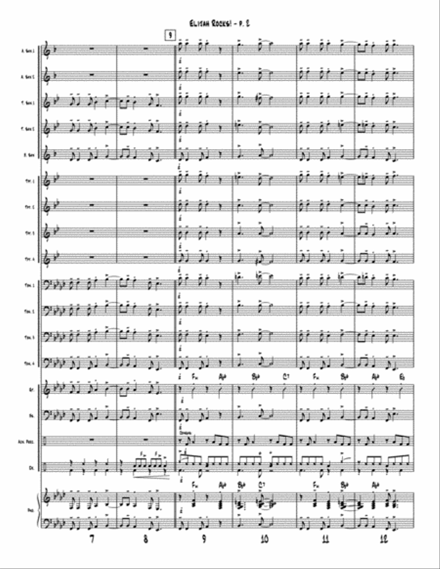 Elijah Rocks Jazz Ensemble scores gallery preview page 3