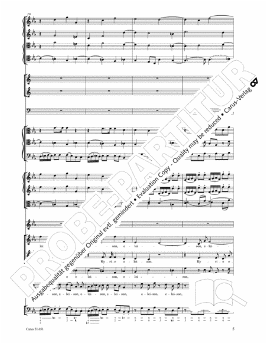C Minor Mass, K. 427 (Missa in c KV 427) 4-Part scores gallery preview page 21