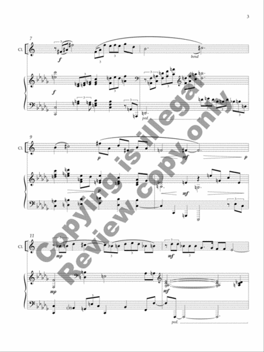Blues in Six Clarinet Solo scores gallery preview page 4