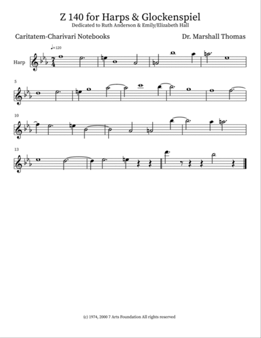 Z 140 for Harps & Glockenspiel Glockenspiel scores gallery preview page 4