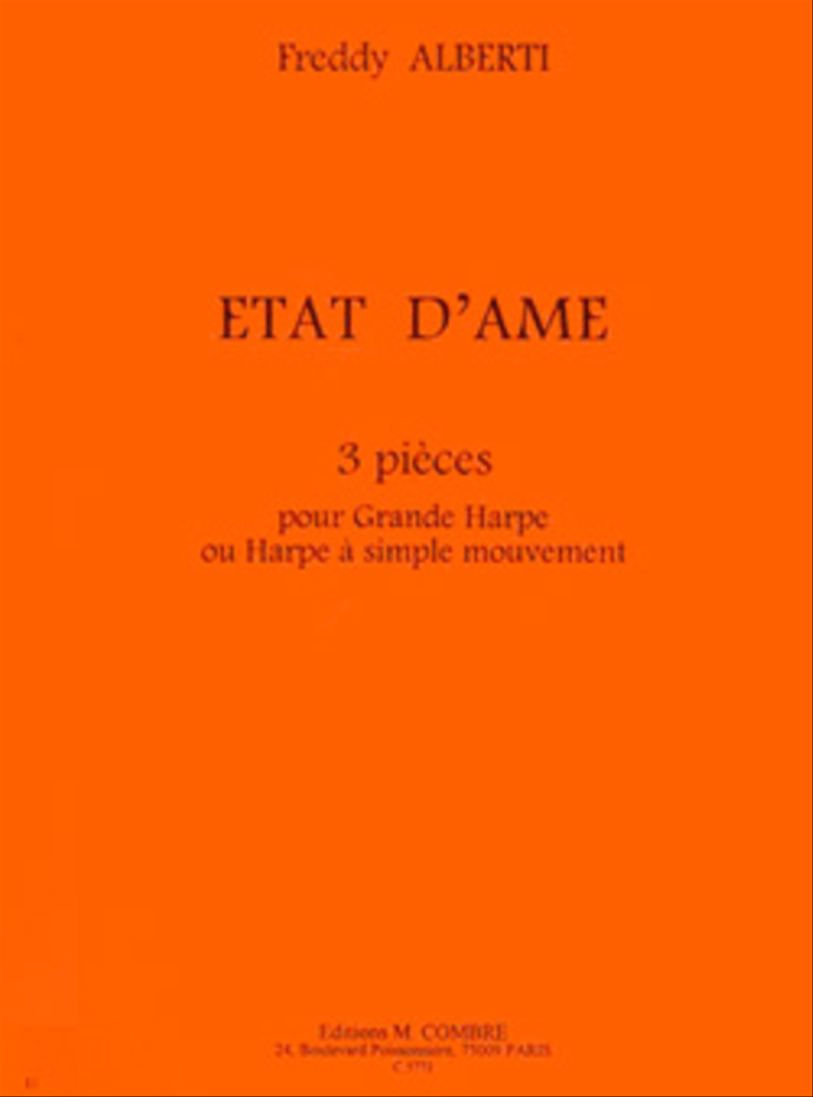 Etat d'ame Pedal Harp scores gallery preview page 1