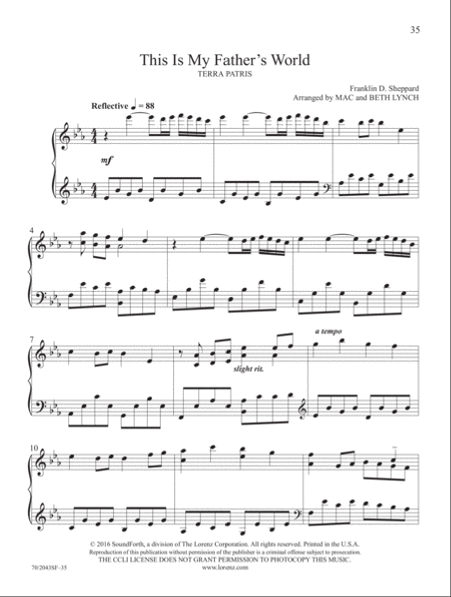 Worthy of Praise Piano Solo scores gallery preview page 10