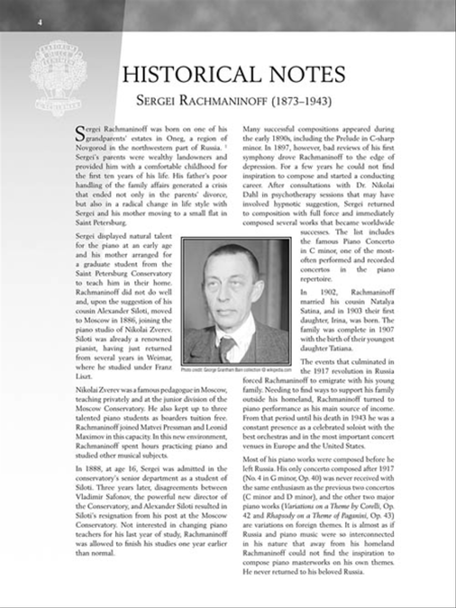 Serge Rachmaninoff - Preludes, Op. 32 Piano scores gallery preview page 5