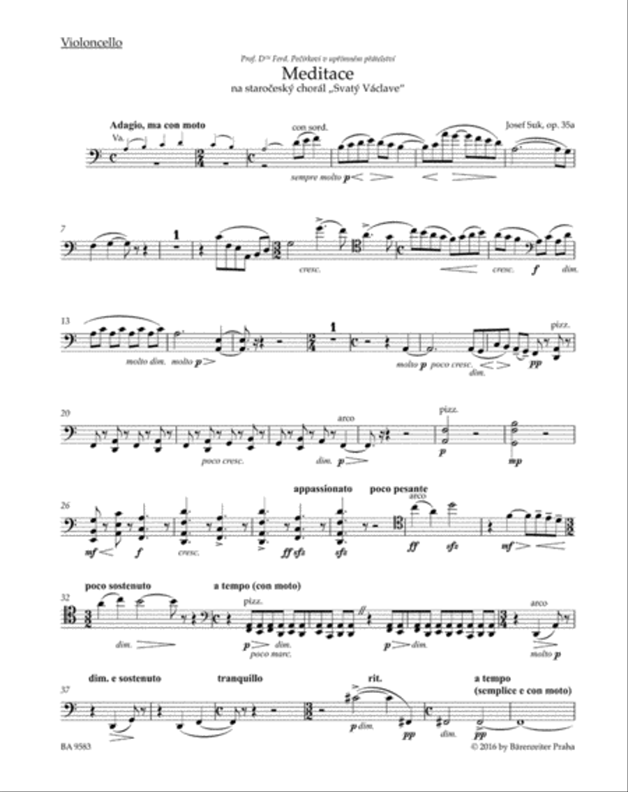 Meditation on the Old Czech Hymn 