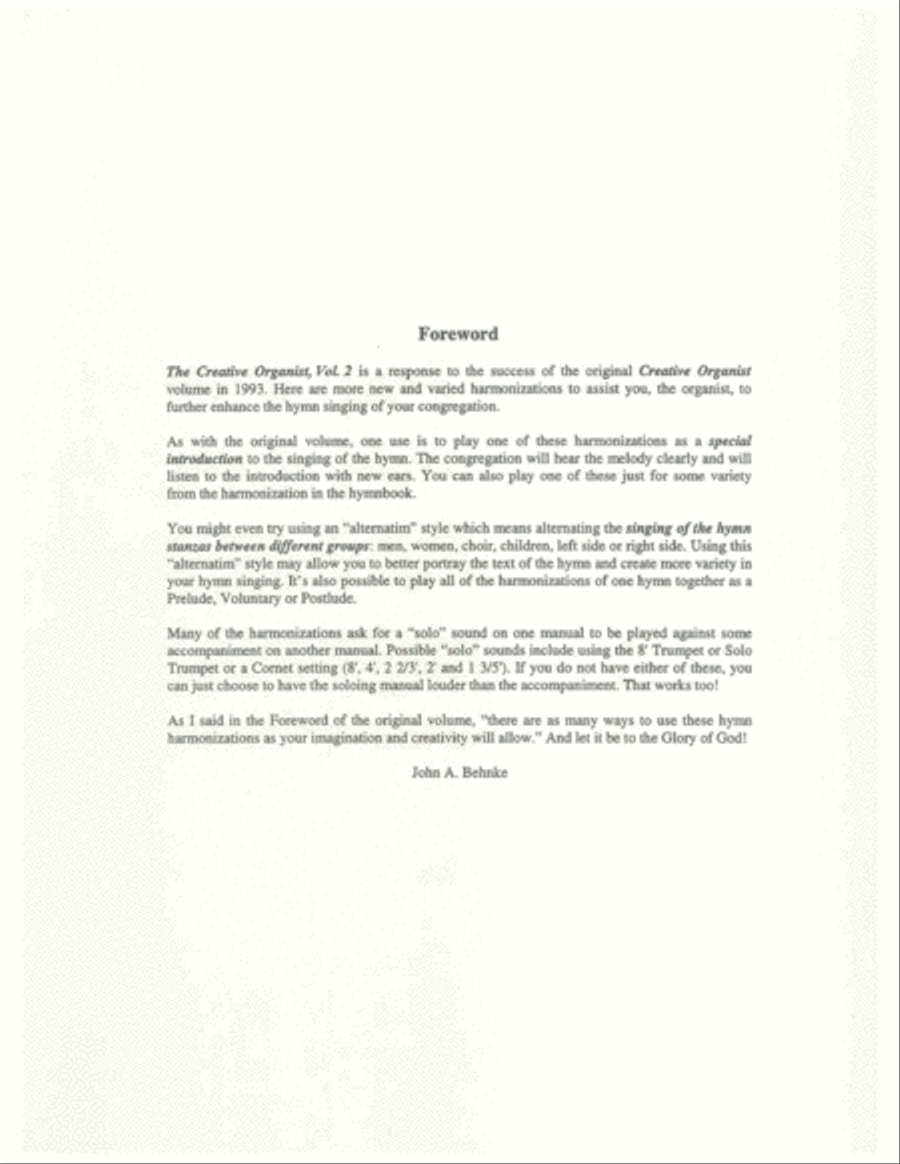 The Creative Organist, Vol. 2 Organ scores gallery preview page 2