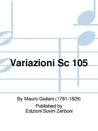Book cover for Variazioni Opus 105