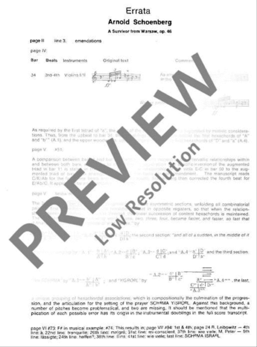A Survivor from Warsaw Men's Choir scores gallery preview page 7