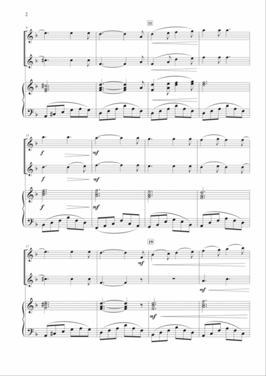 The Moldau for Two Flutes and Piano Flute Duet scores gallery preview page 3