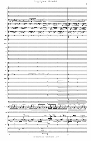 Concerto for Vibraphone & Wind Ensemble (score & parts) image number null