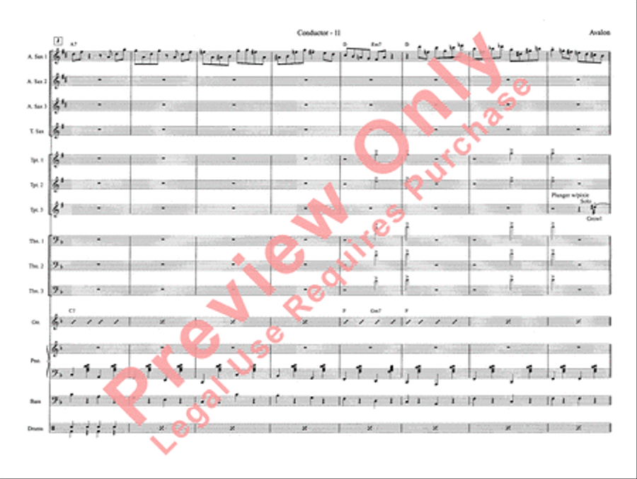 Avalon Jazz Ensemble scores gallery preview page 19