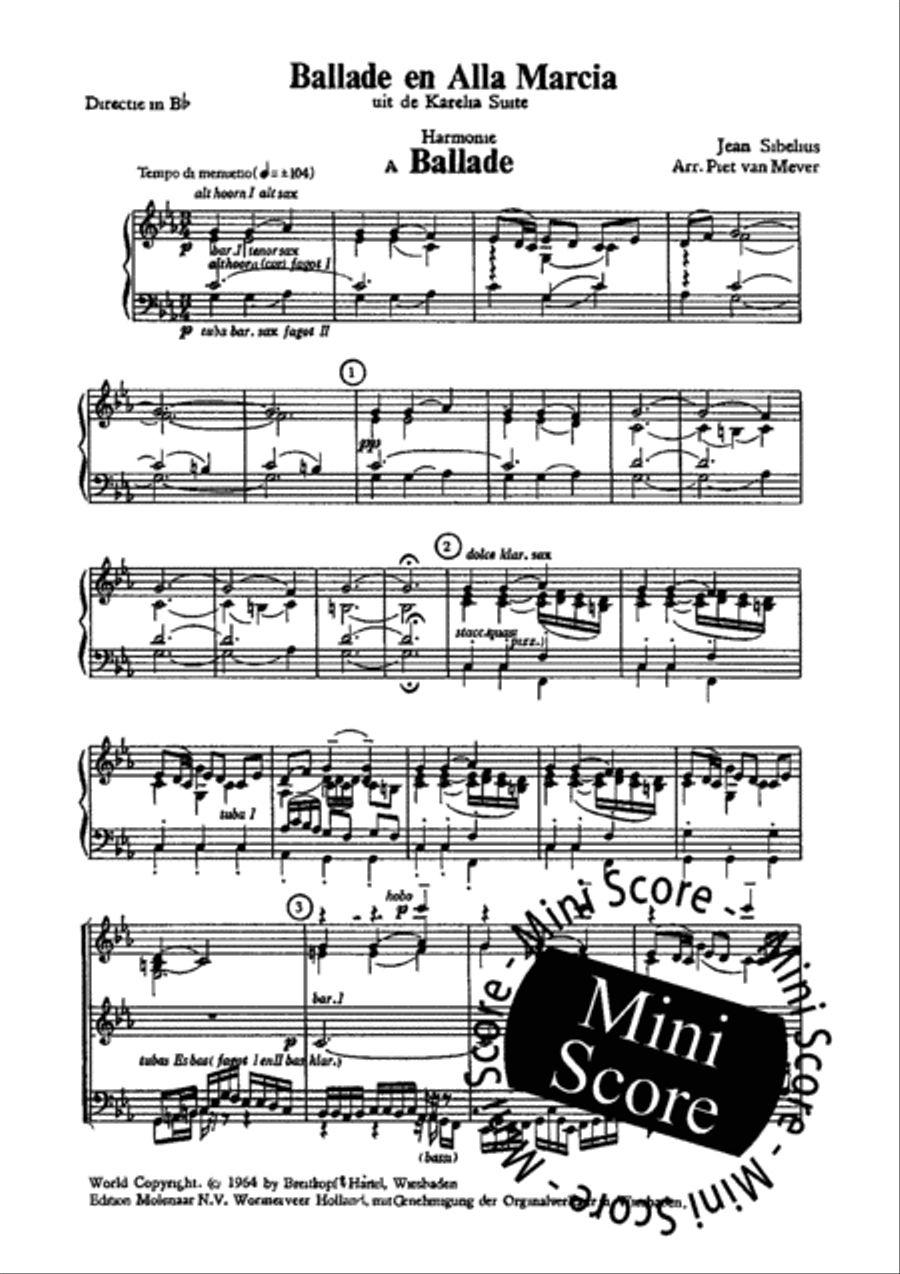 Ballade en Alla Marcia Ballade en Alla Marcia Concert Band scores gallery preview page 5