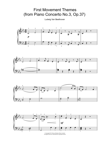 First Movement Themes (from Piano Concerto No.3, Op.37)