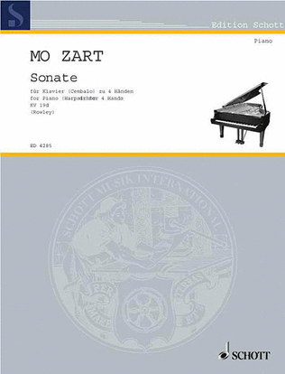 Book cover for Sonata in C Major KV 19d