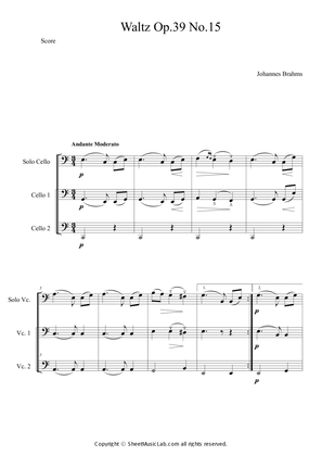 Book cover for Waltz op.39 no.15 Easy Version in C