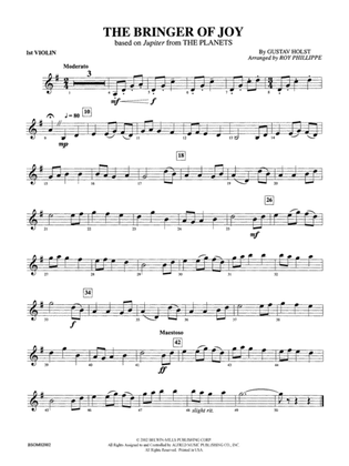 The Bringer of Joy (based on "Jupiter" from The Planets): 1st Violin