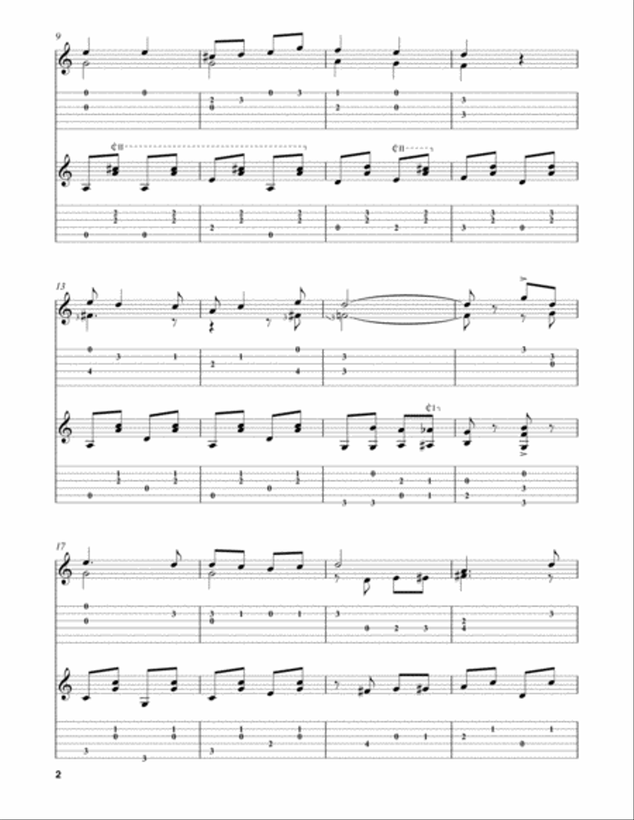 The Yankee Doodle Boy (I’m a Yankee Doodle Dandy) Acoustic Guitar scores gallery preview page 2