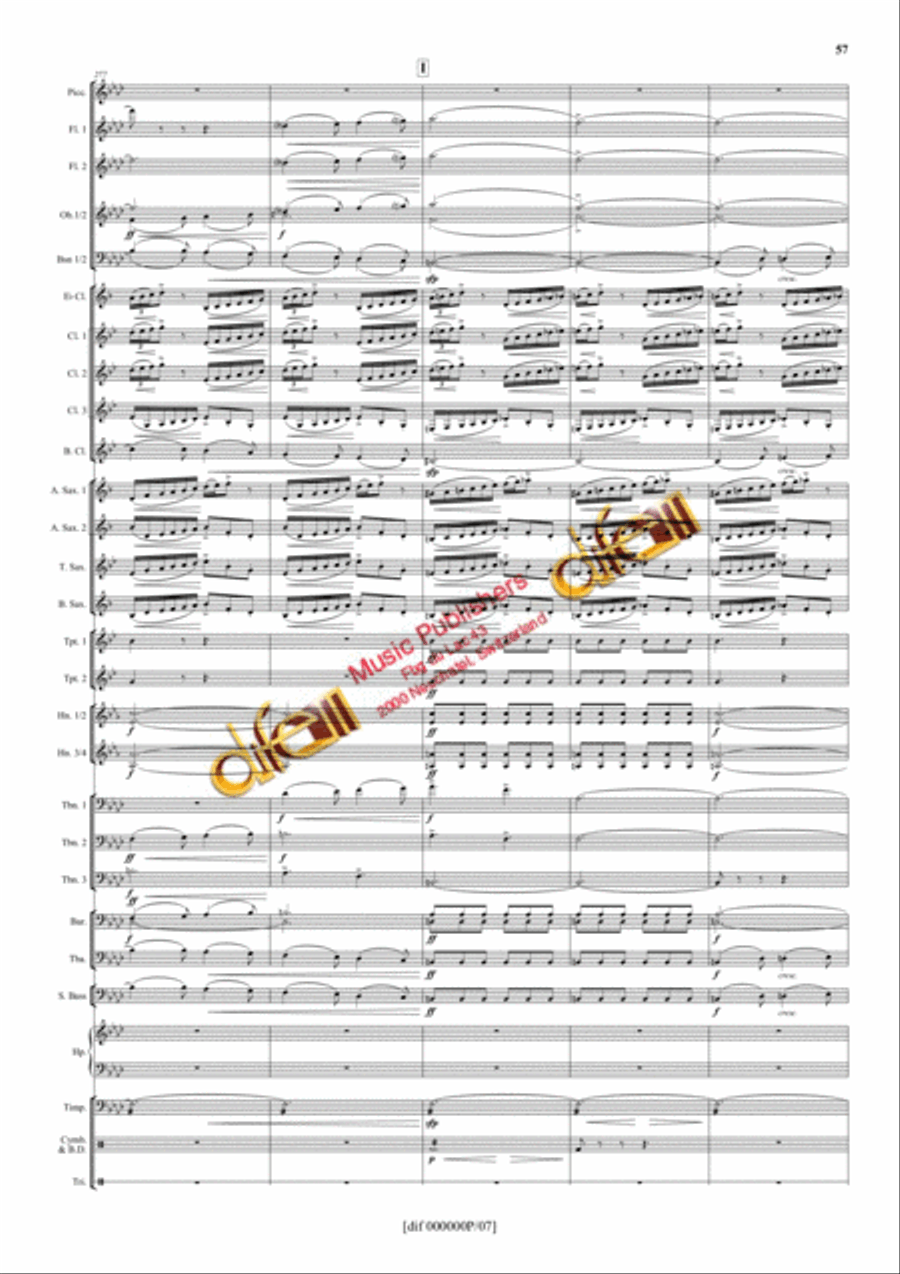 La Moldau Concert Band scores gallery preview page 56