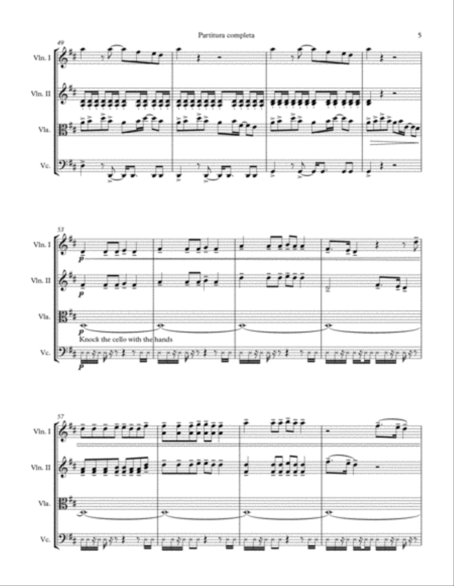 Best Day Of My Life String Quartet scores gallery preview page 6