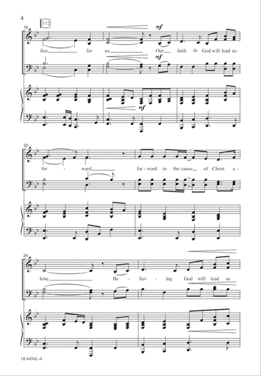 Our Faith in God Alone 4-Part scores gallery preview page 5