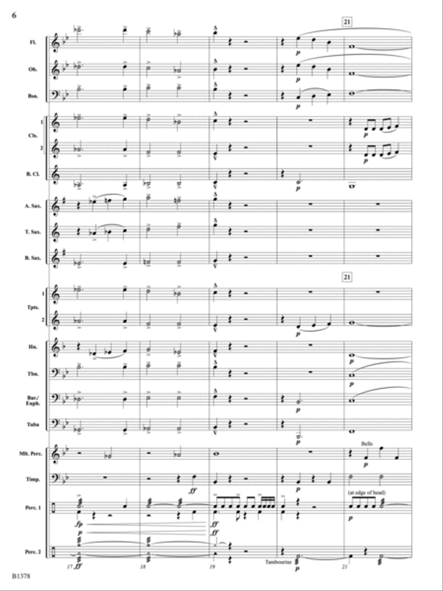 Fireburst Fanfare: Score Concert Band scores gallery preview page 6