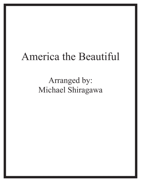 America the Beautiful - Violin solo image number null