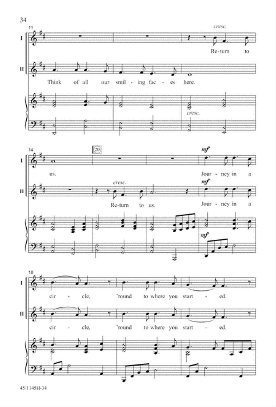 We Sing the World Around 2-Part scores gallery preview page 35