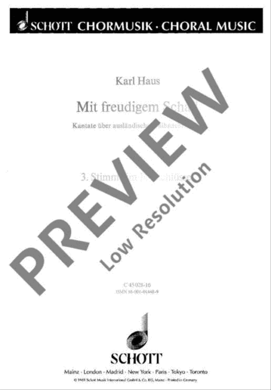 Mit freudigem Schall Choir scores gallery preview page 2