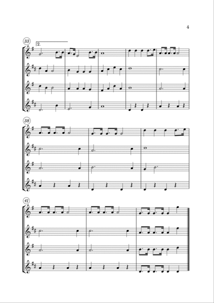 Yellow Submarine Woodwind Quartet scores gallery preview page 4