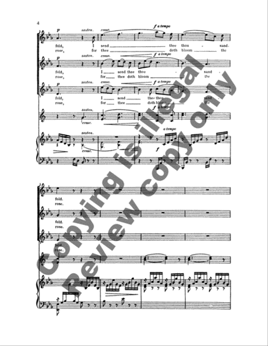 Greetings, Op. 17/3 Greetings, Op. 17/3 SSA scores gallery preview page 5