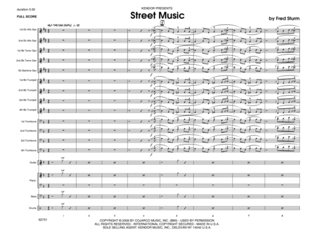 Street Music - Full Score