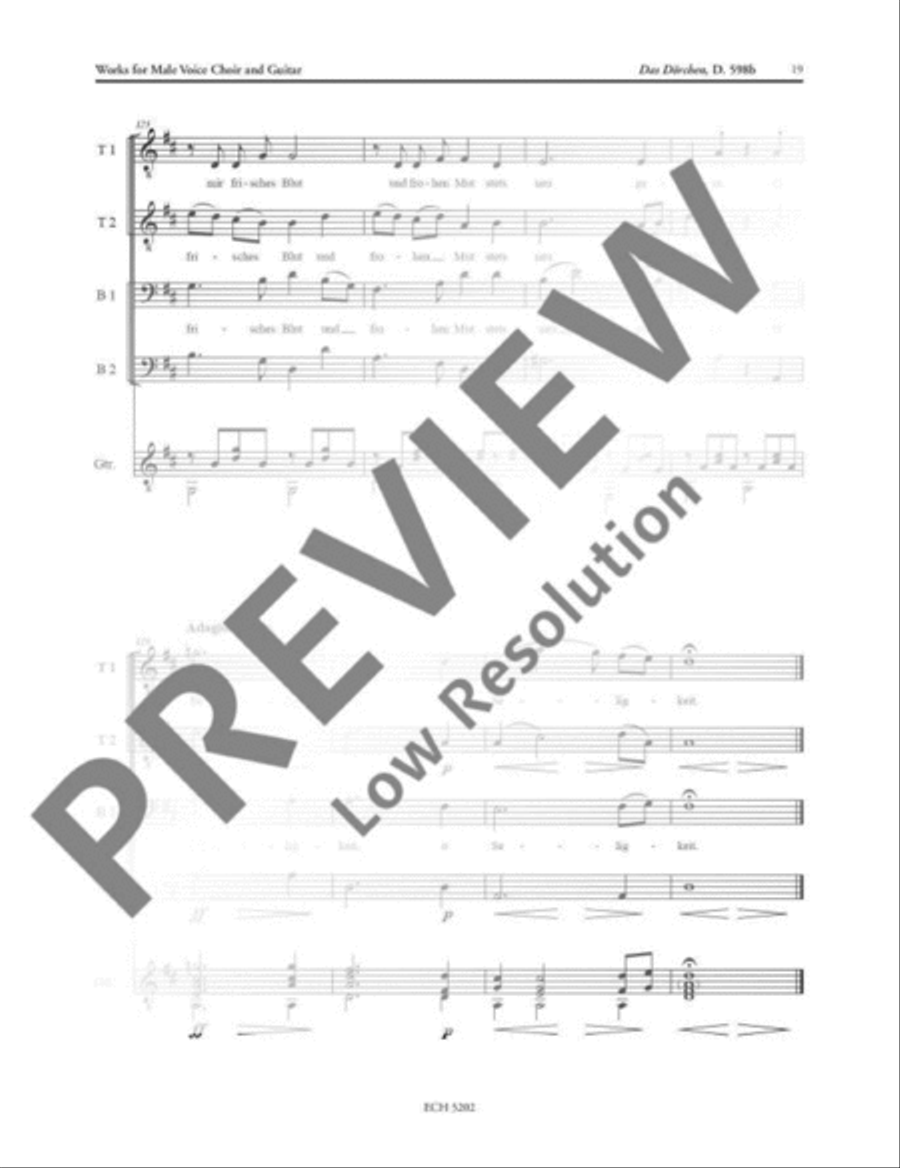 Das Dörfchen Men's Choir scores gallery preview page 20