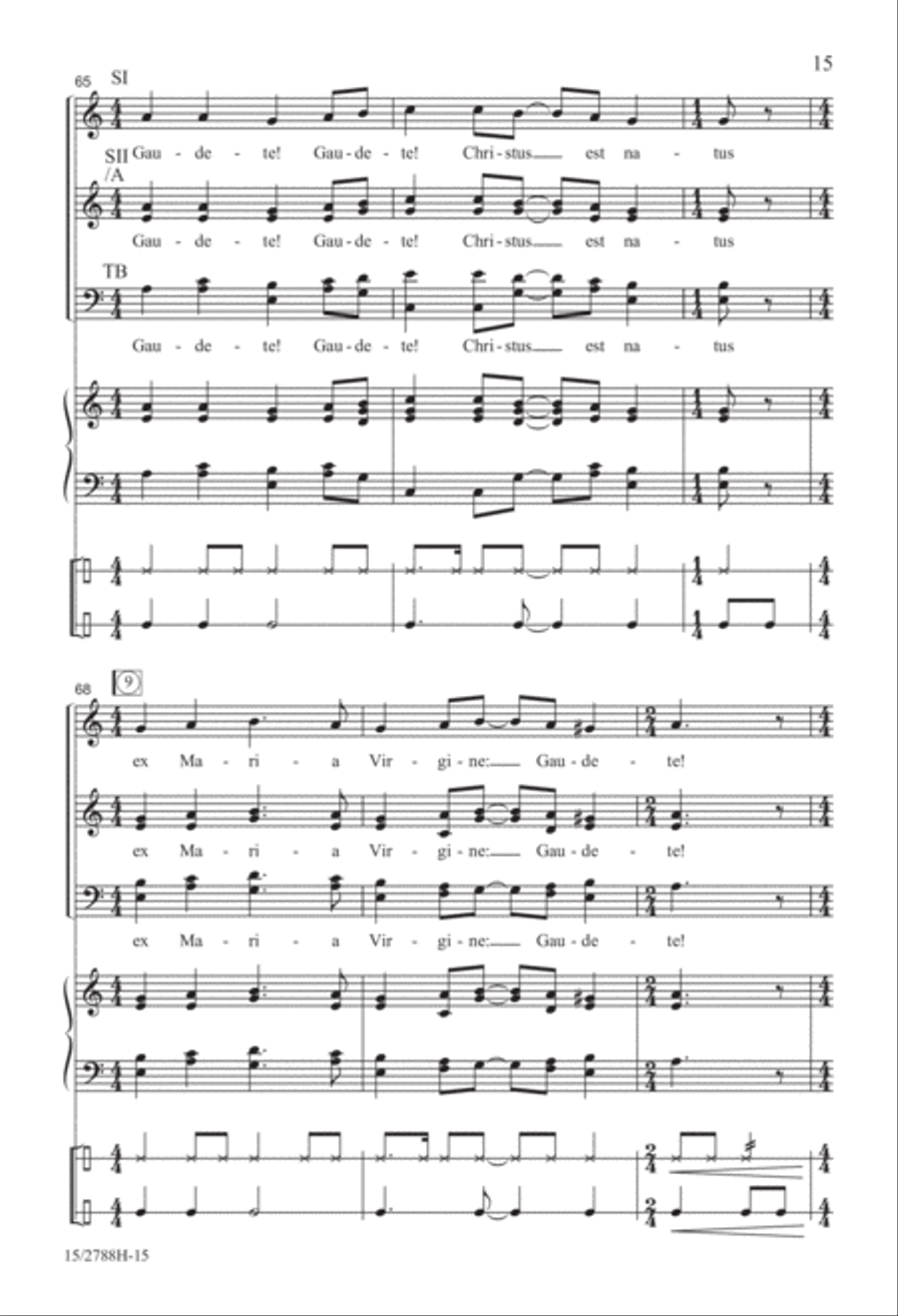 Gaudete! Gaudete! SSATB scores gallery preview page 16