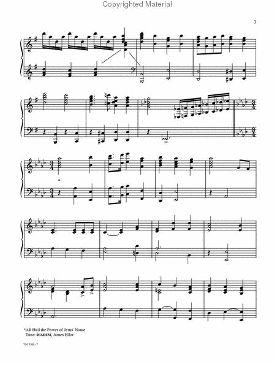 Hymn Medleys of the Faith for Piano Piano Solo scores gallery preview page 5