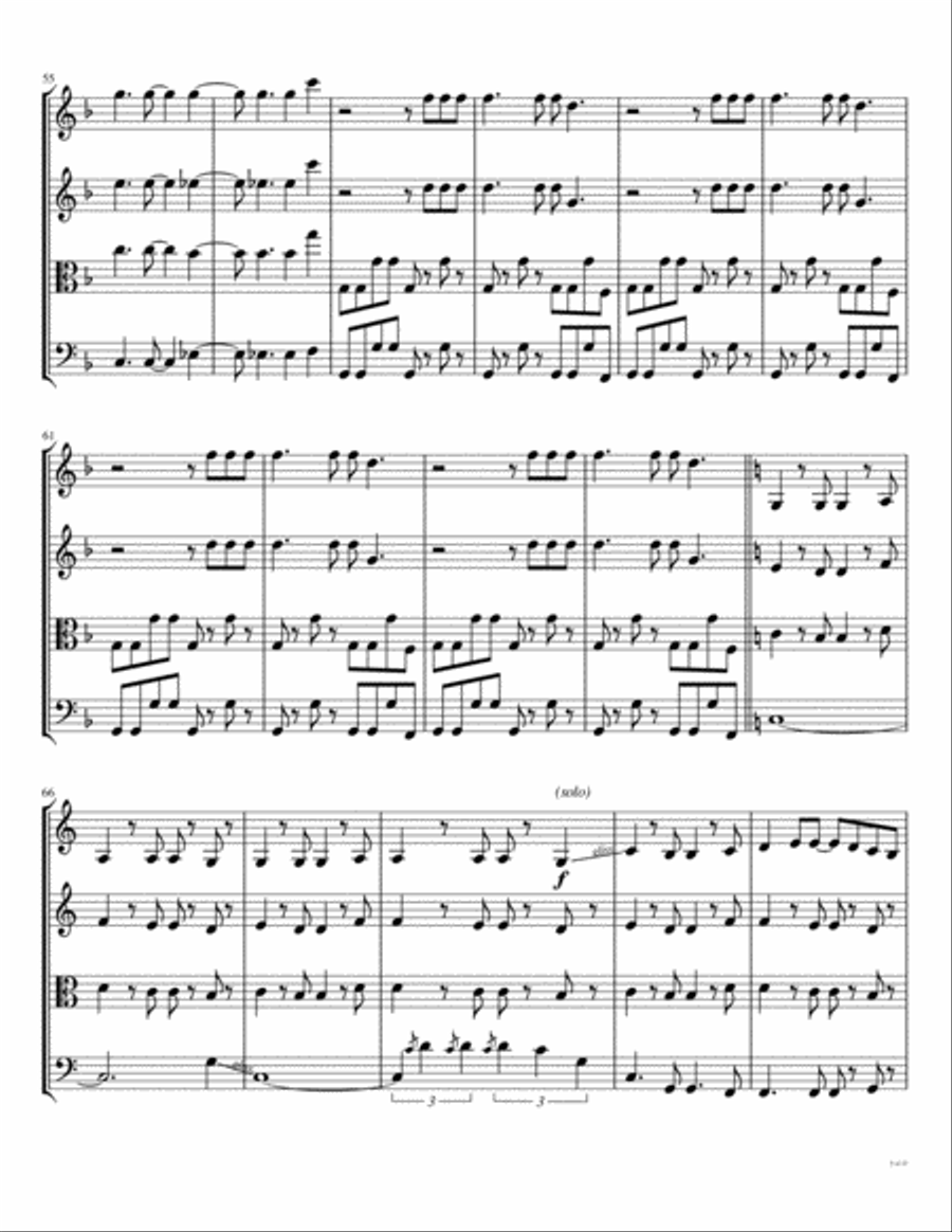 My Sharona String Quartet scores gallery preview page 6