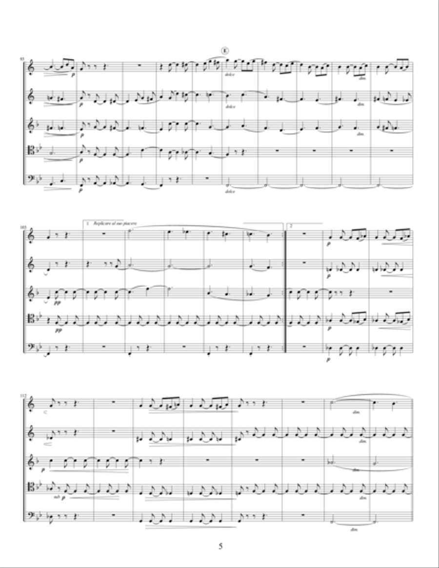 Quintet, Op. 4 Brass Ensemble scores gallery preview page 6