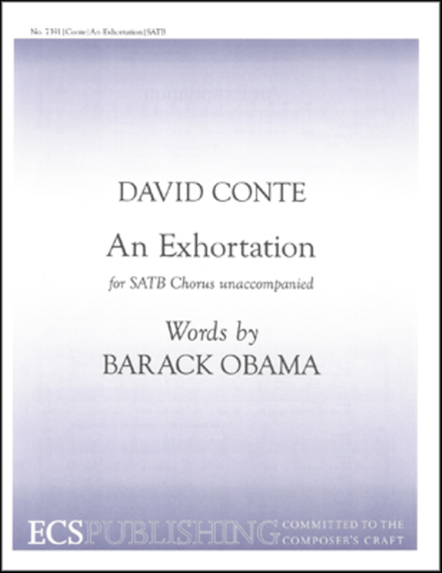 An Exhortation 4-Part scores gallery preview page 1