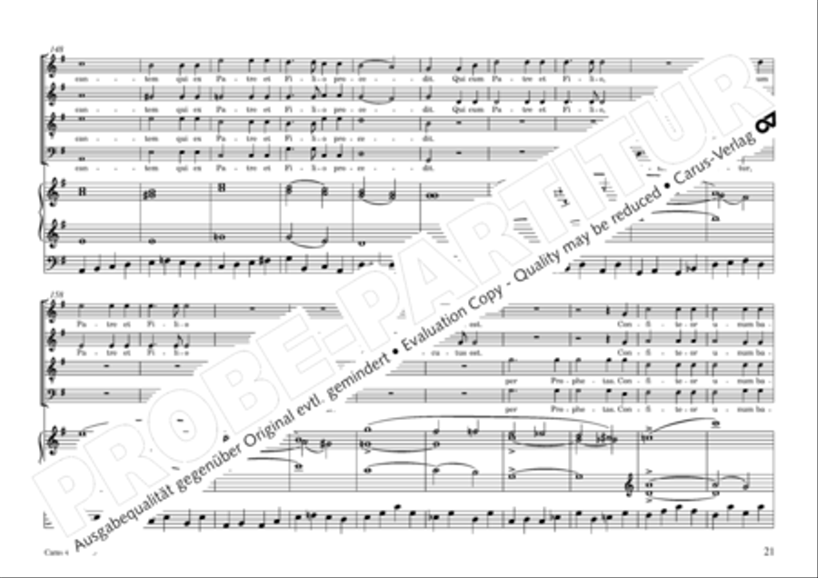 Mass in G Major 4-Part scores gallery preview page 24