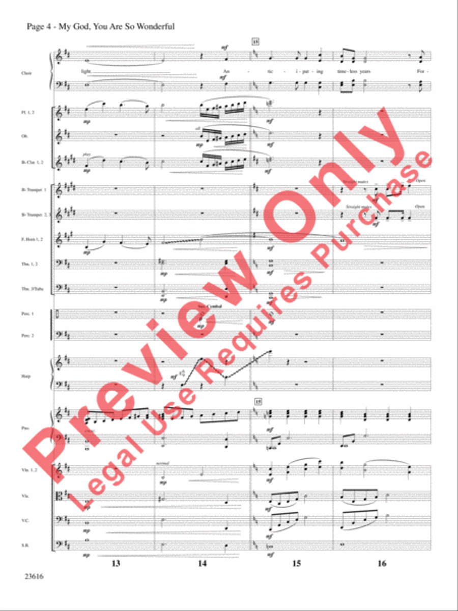 My God, You Are So Wonderful Choir scores gallery preview page 5