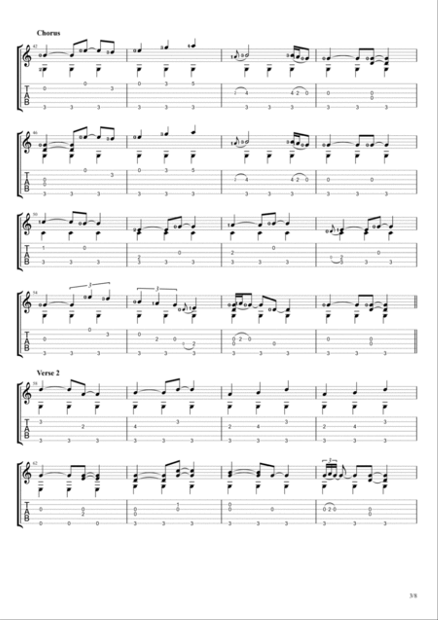 Cherry Wine Acoustic Guitar scores gallery preview page 3
