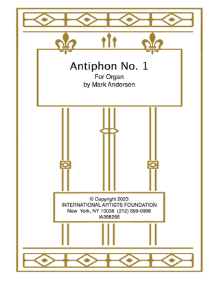 Book cover for Antiphon No. 1 for Organ by Mark Andersen
