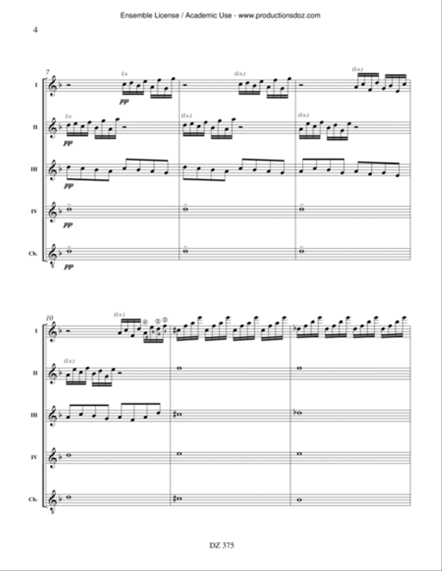 The Snow is Dancing Guitar Ensemble scores gallery preview page 4