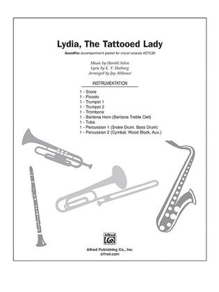 Book cover for Lydia, the Tattooed Lady
