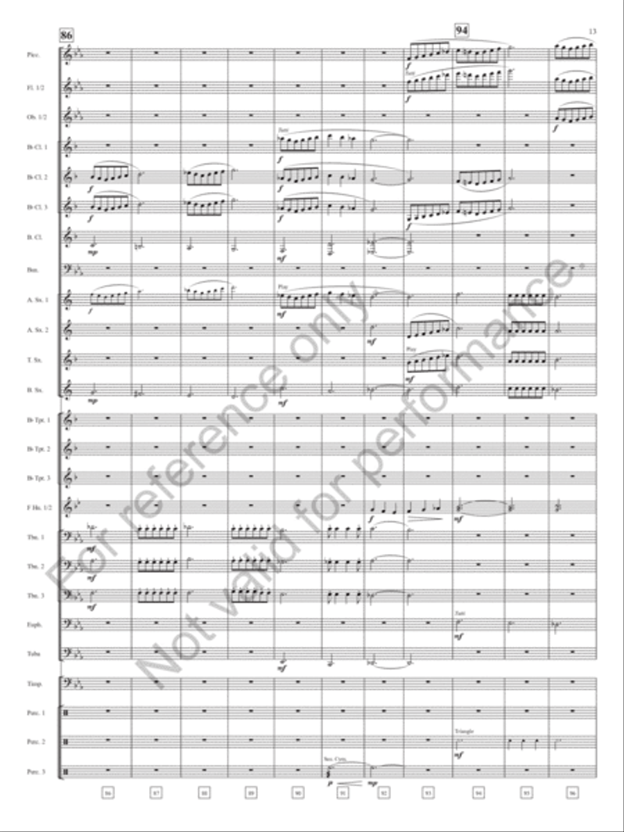 Keynote Address Concert Band scores gallery preview page 14
