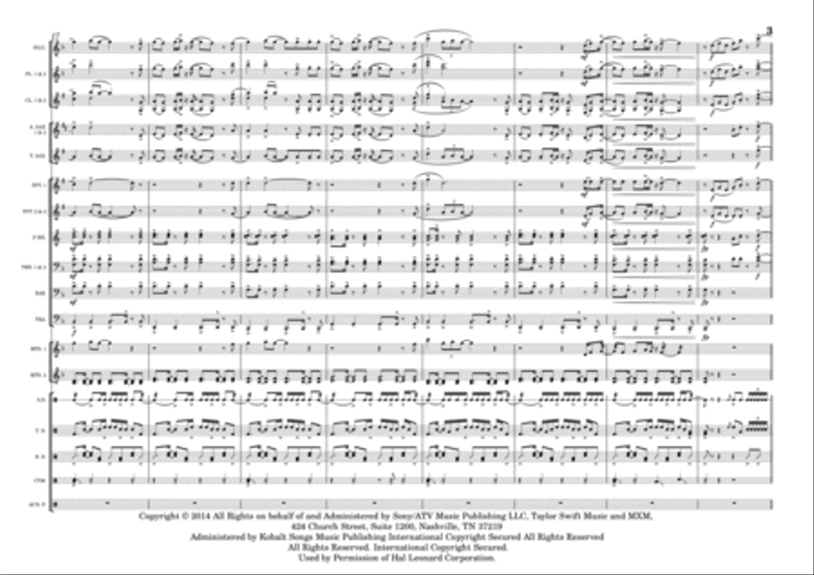 New Romantics New Romantics Marching Band scores gallery preview page 3