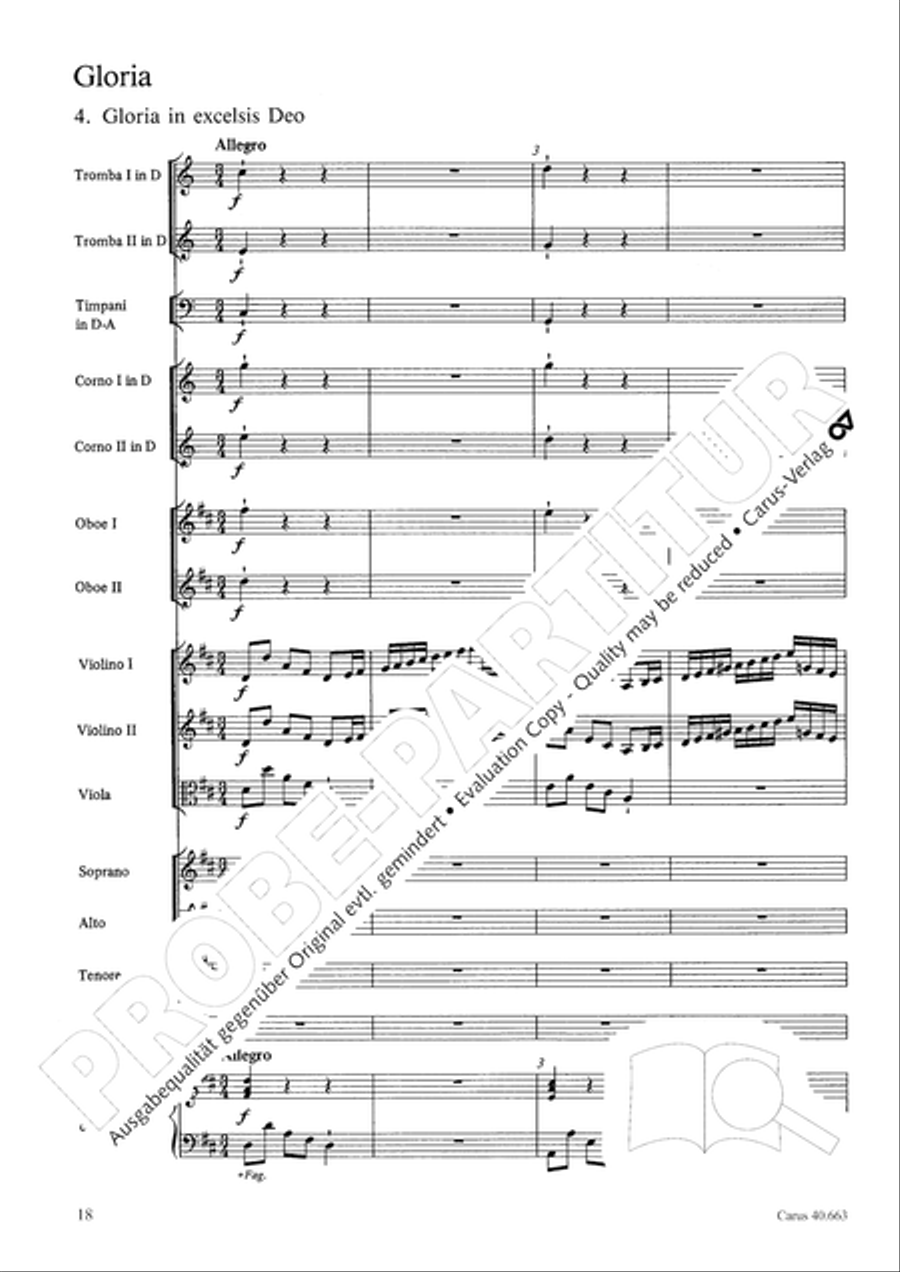 Mass in D minor (Missa in d) ATB scores gallery preview page 34