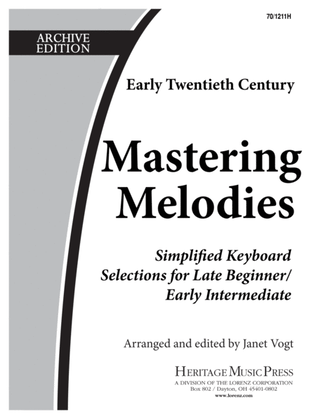 Book cover for Mastering Melodies: Early Twentieth Century